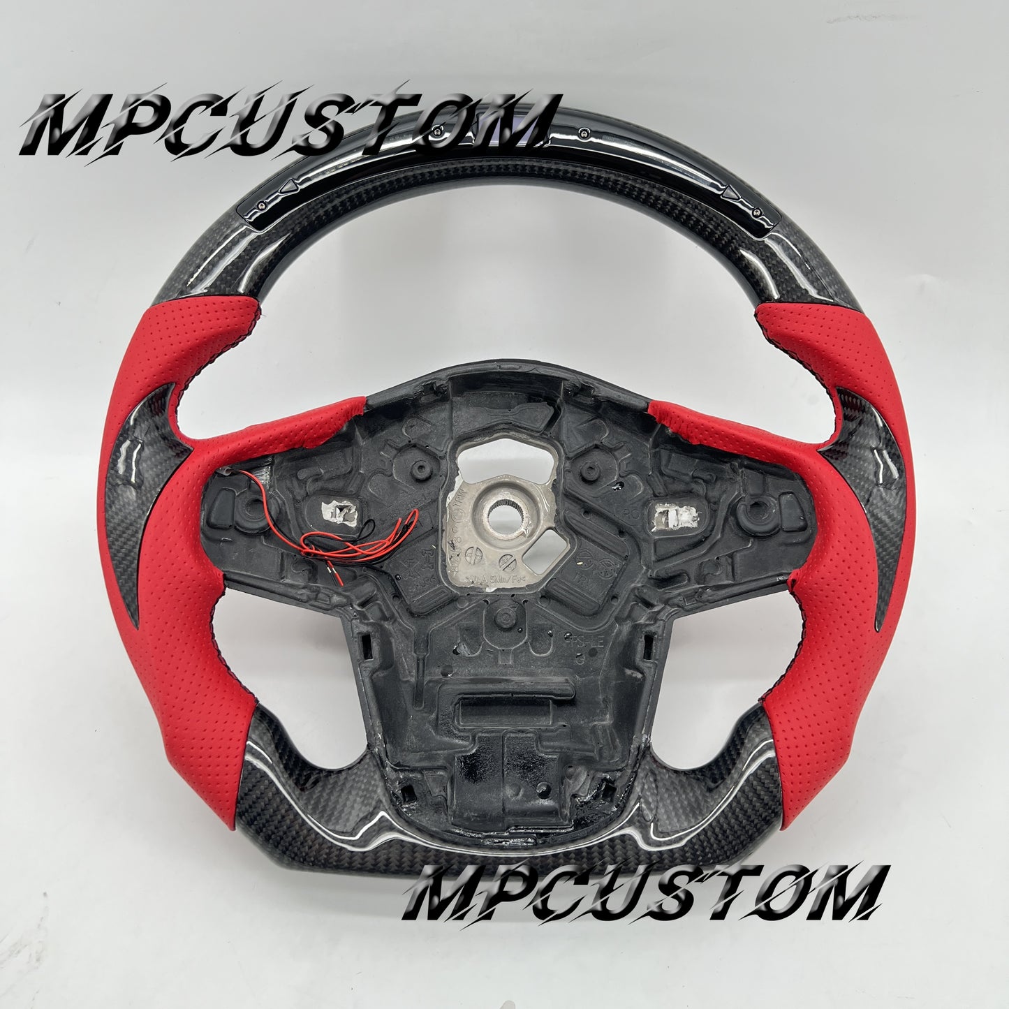 Mpcustom for Toyota Supra 2020 carbon fiber steering wheel round top and led