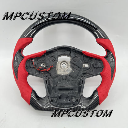 Mpcustom for Toyota Supra 2020 carbon fiber steering wheel round top and led
