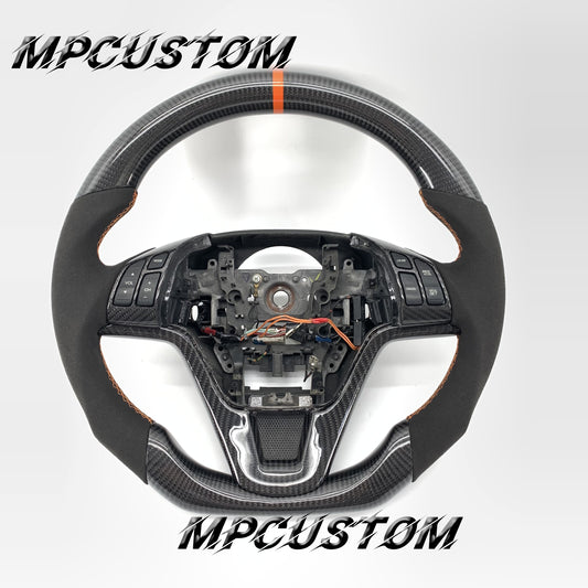 Mpcustom for Honda CRV 2007-2011 carbon fiber steering wheel flat bottom