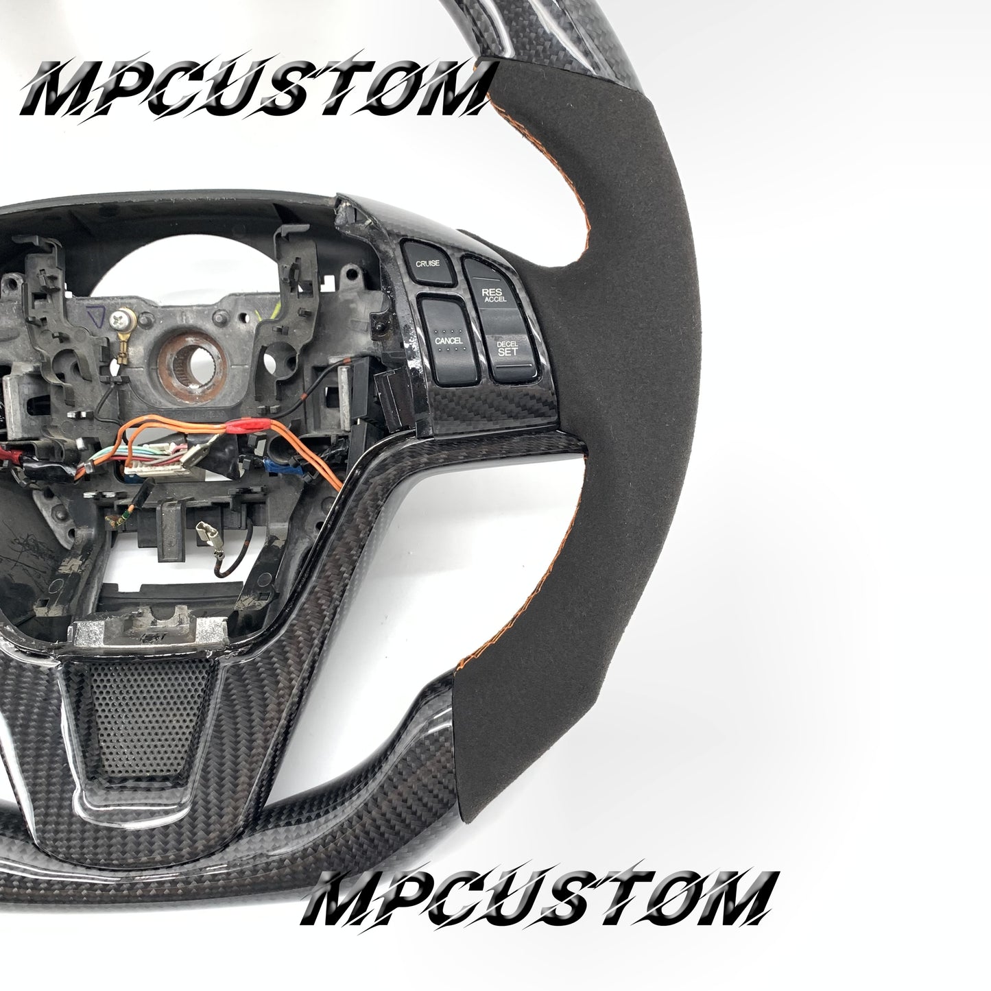 Mpcustom for Honda CRV 2007-2011 carbon fiber steering wheel round top