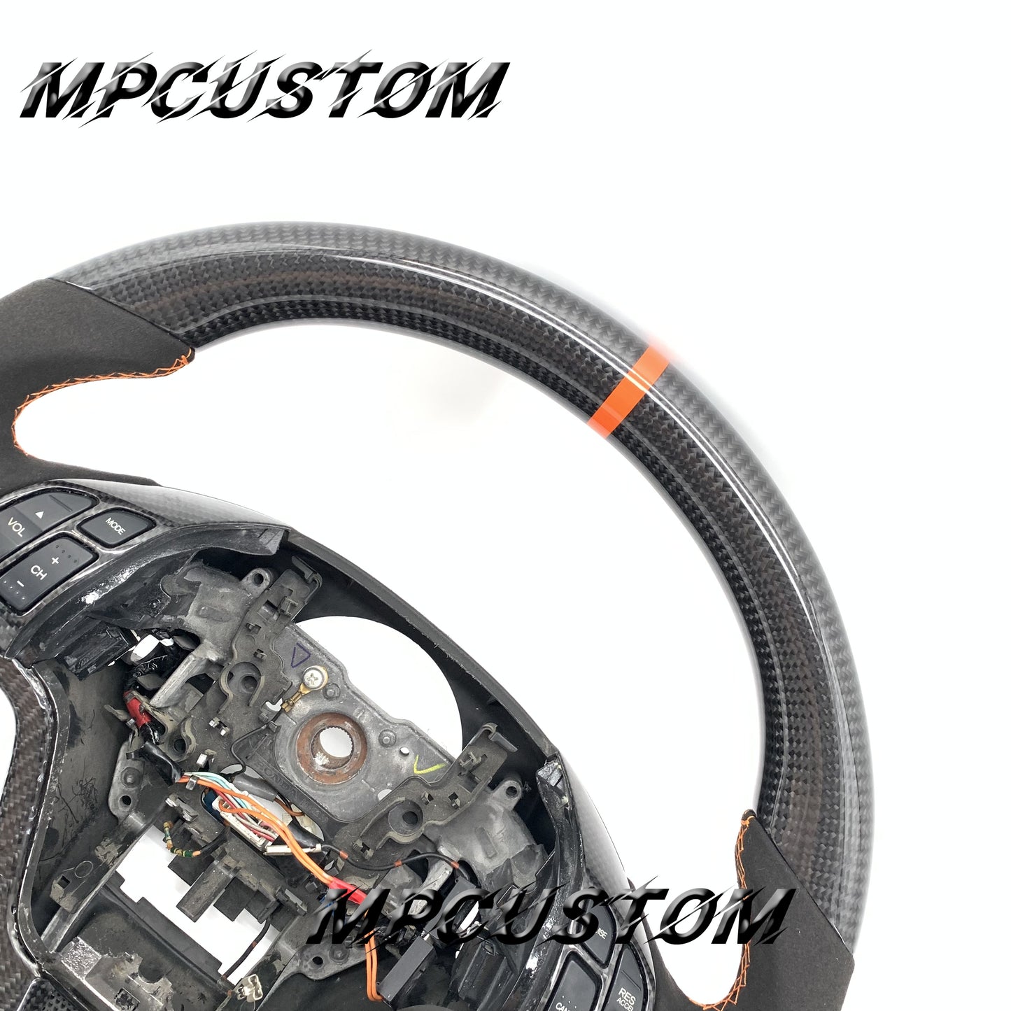 Mpcustom for Honda CRV 2007-2011 carbon fiber steering wheel round top