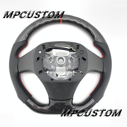 Mpcustom for Chevrolet Corvette C6 ZR1 Z06 carbon fiber steering wheel red stripe line