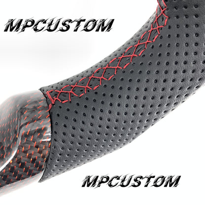 Mpcustom for Subaru 2015-2021 carbon fiber steering wheel gloss and black stripe line