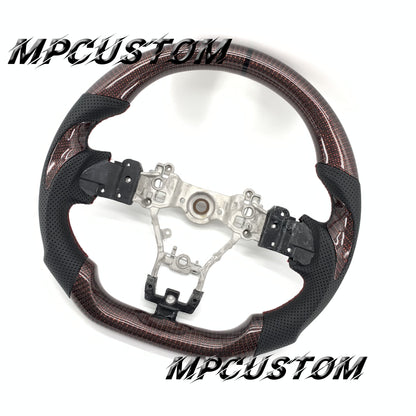 Mpcustom for Subaru 2015-2021 carbon fiber steering wheel black stripe line