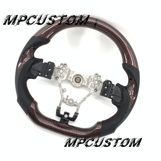 Mpcustom for Subaru 2015-2021 carbon fiber steering wheel black stripe line