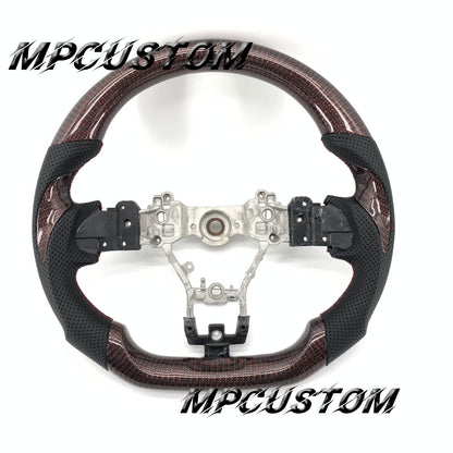 Mpcustom for Subaru 2015-2021 carbon fiber steering wheel gloss and black stripe line