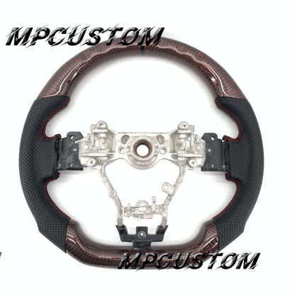 Mpcustom for Subaru 2015-2021 carbon fiber steering wheel gloss and black stripe line