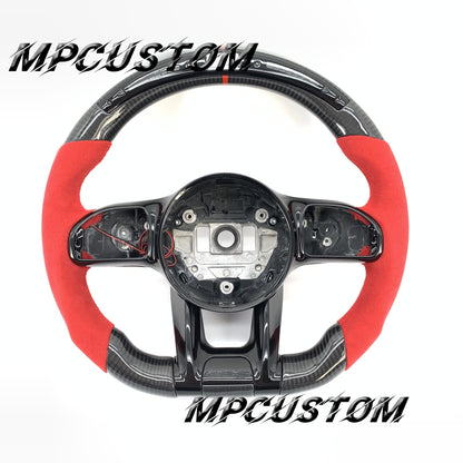 Mpcustom for Mercedes Benz 809AMG carbon fiber steering wheel gloss and led
