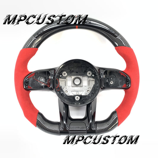 Mpcustom for Mercedes Benz 809AMG carbon fiber steering wheel gloss and led