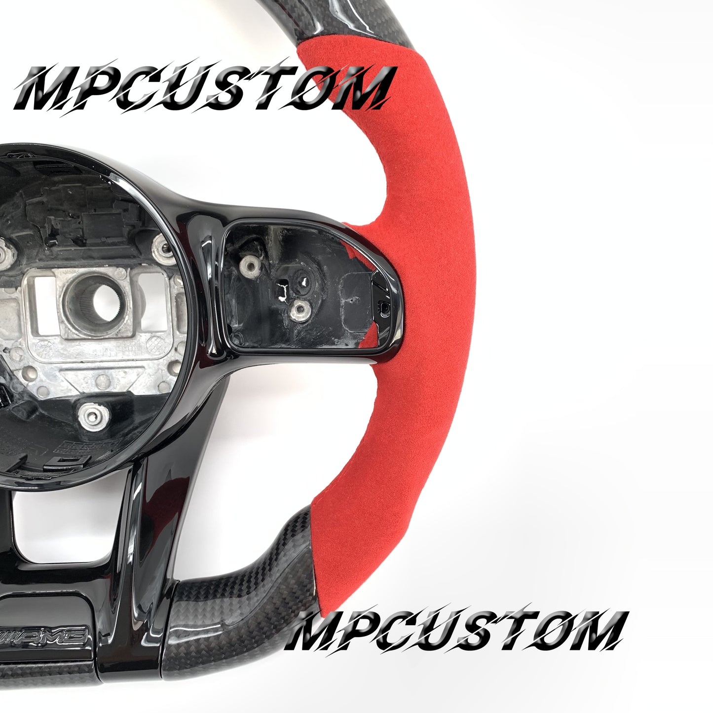 Mpcustom for Mercedes Benz 809AMG carbon fiber steering wheel led