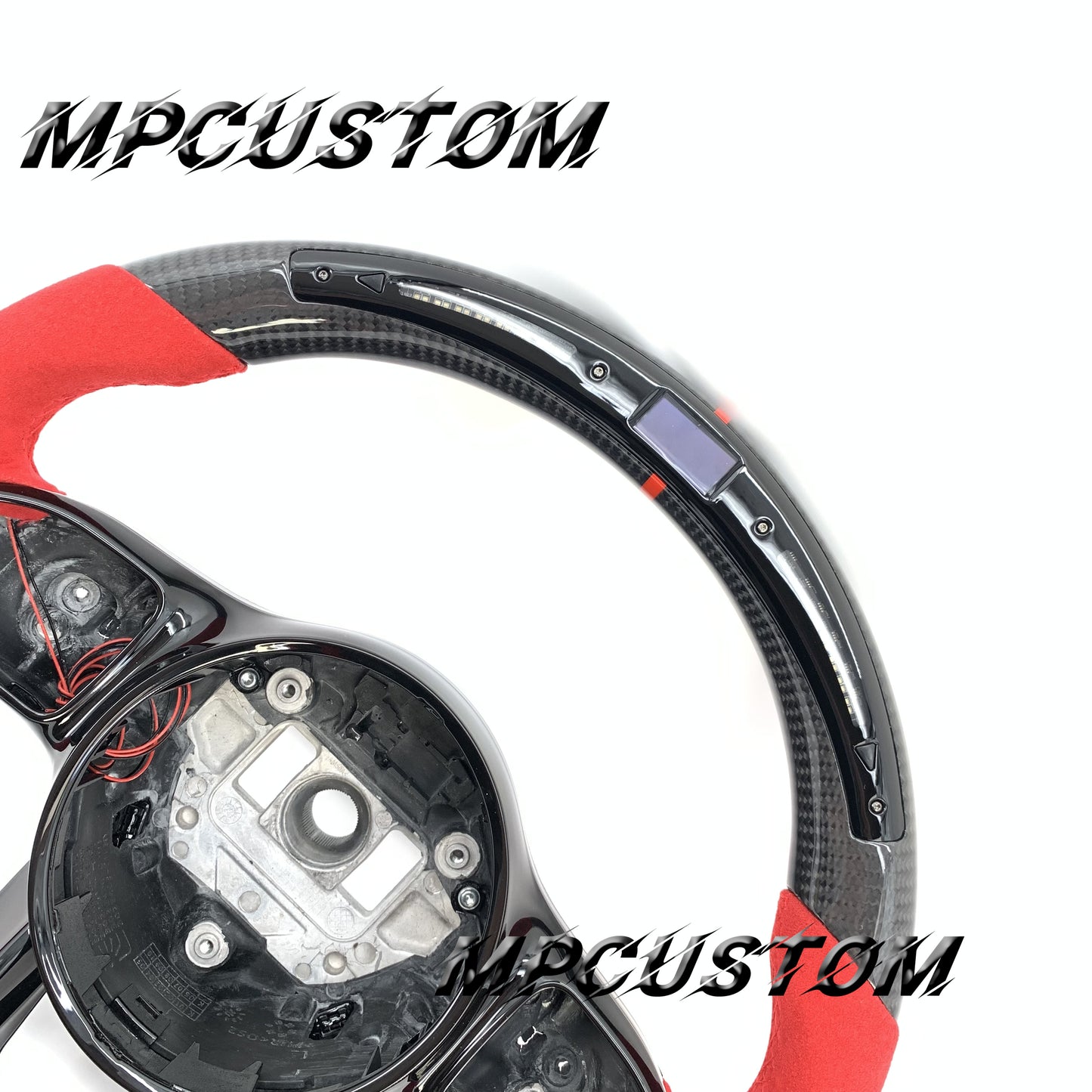 Mpcustom for Mercedes Benz 809AMG carbon fiber steering wheel gloss and led