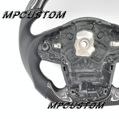 Mpcustom for Toyota Supra 2020 carbon fiber steering wheel gloss and flat bottom