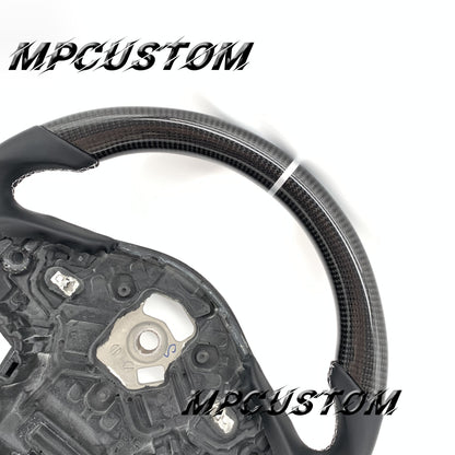 Mpcustom for Toyota Supra 2020 carbon fiber steering wheel gloss and flat bottom