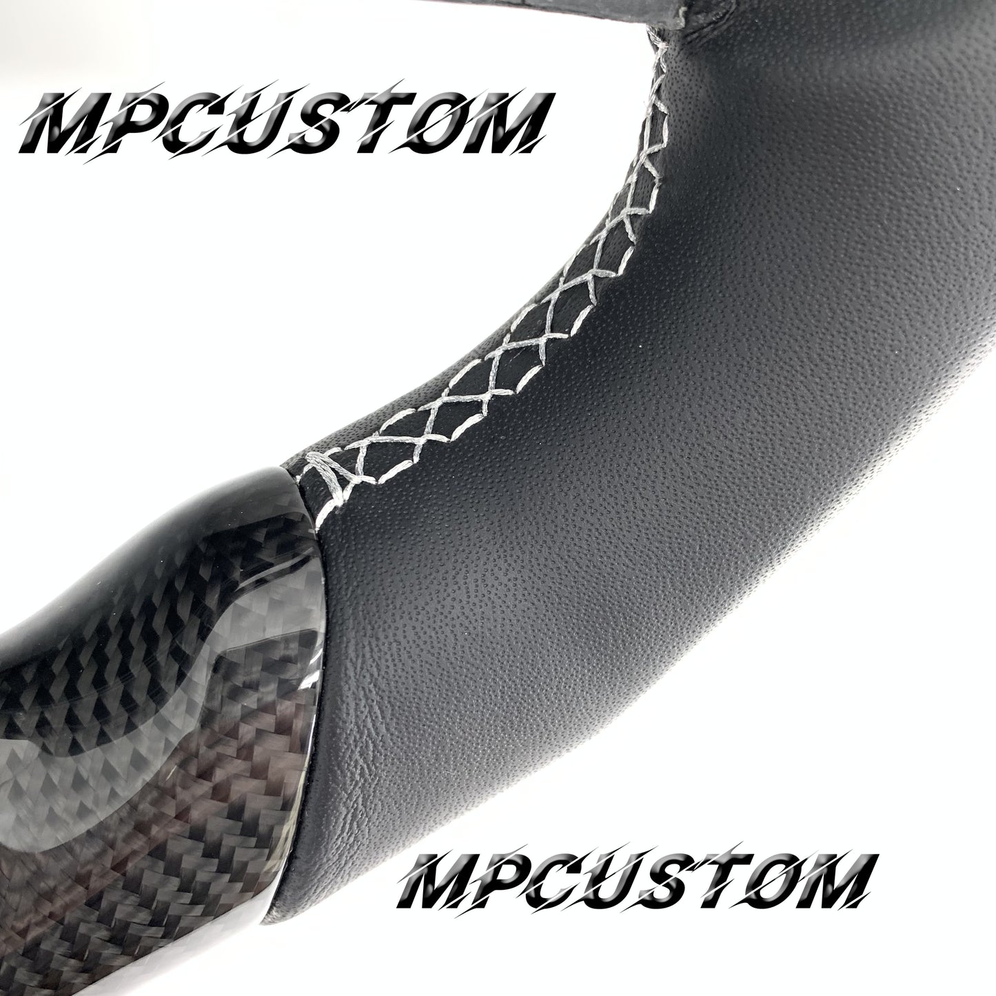 Mpcustom for Toyota Supra 2020 carbon fiber steering wheel gloss and flat bottom