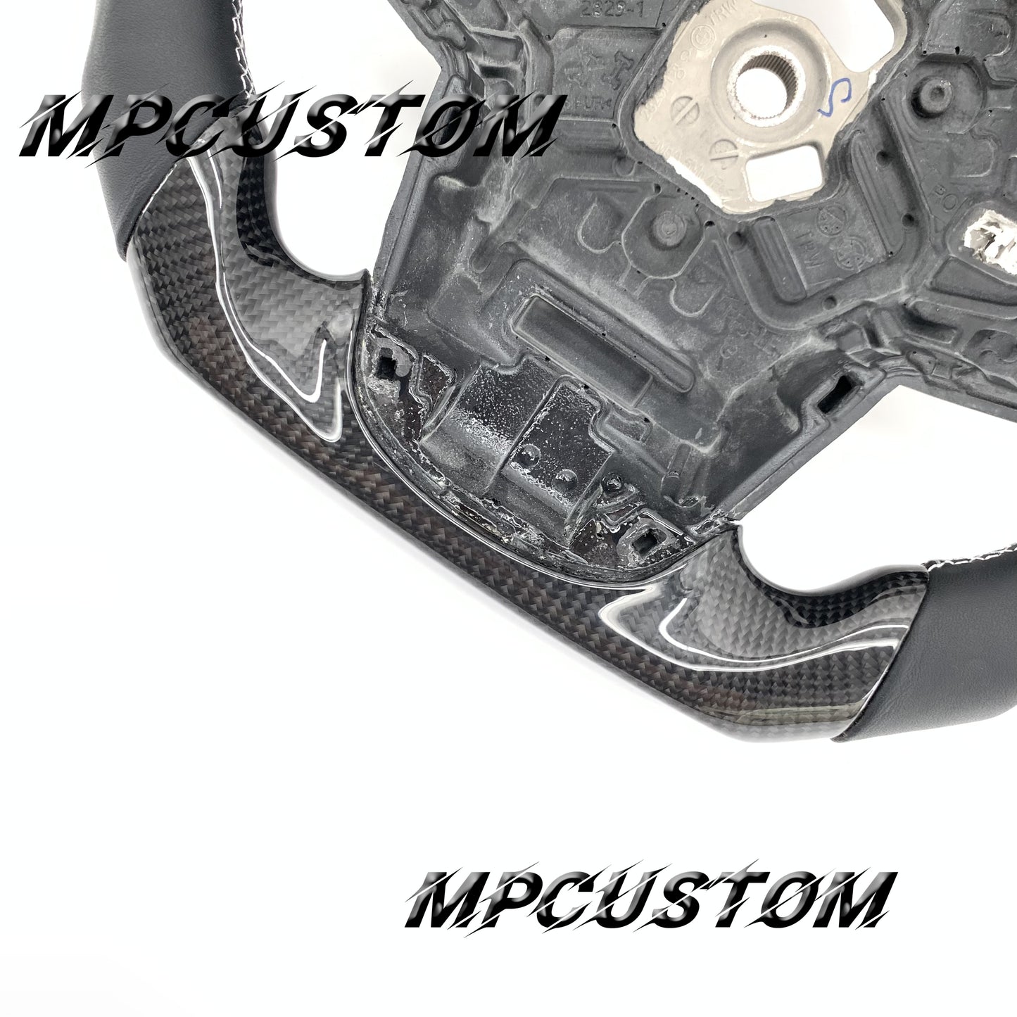Mpcustom for Toyota Supra 2020 carbon fiber steering wheel flat bottom