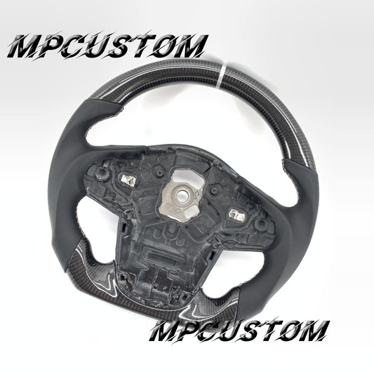 Mpcustom for Toyota Supra 2020 carbon fiber steering wheel gloss and flat bottom
