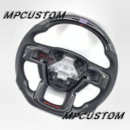 Mpcustom for Ford F150 carbon fiber steering wheel led