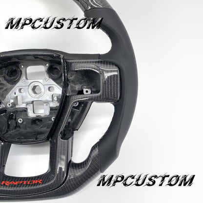 Mpcustom for Ford F150 carbon fiber steering wheel led