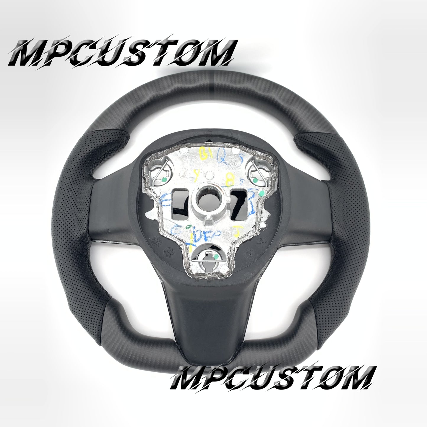 Mpcustom for Tesla model 3 Y carbon fiber steering wheel matte