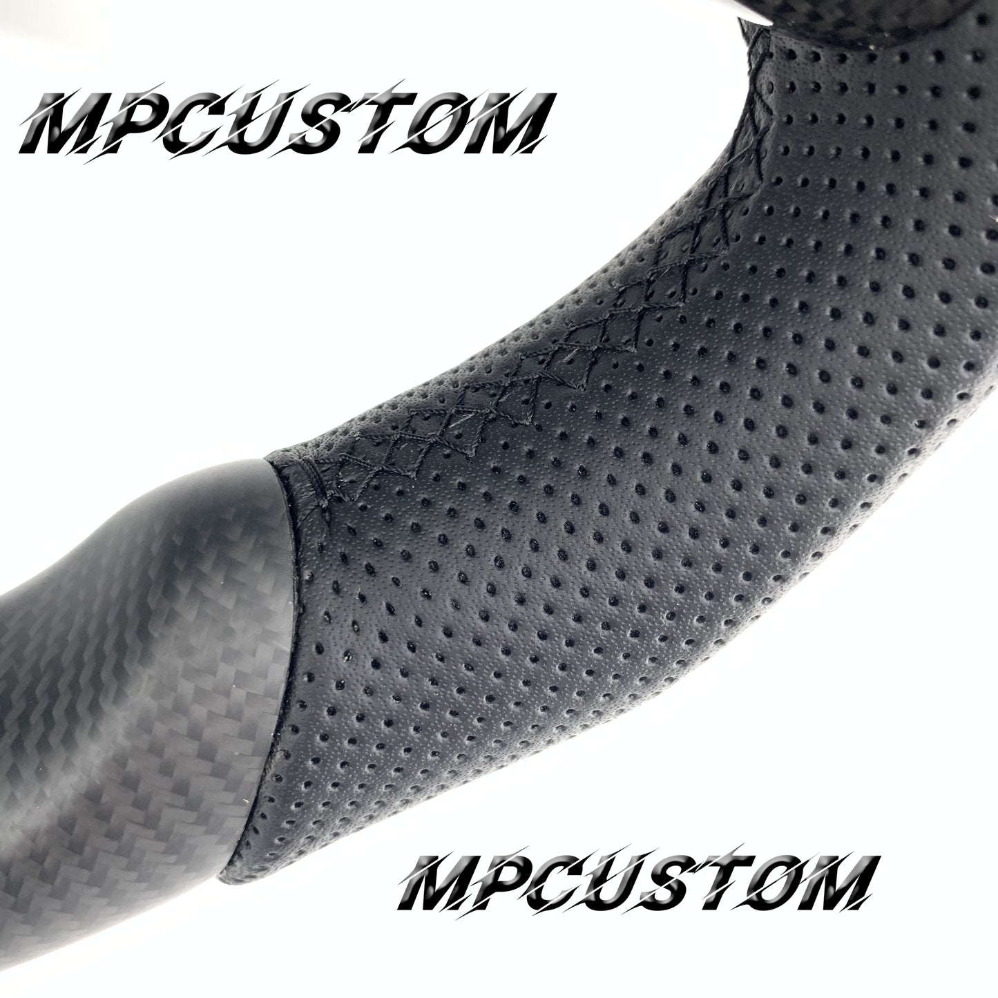 Mpcustom for Tesla model 3 Y carbon fiber steering wheel matte and round top