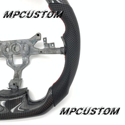 Mpcustom for Chevrolet Corvette C6 ZR1 Z06 carbon fiber steering wheel perforated leather
