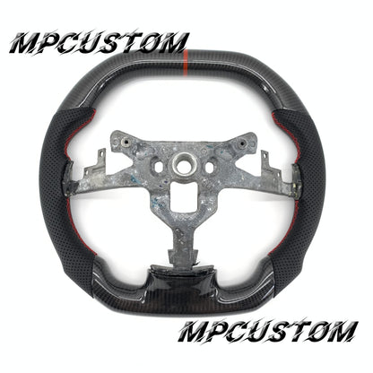 Mpcustom for Chevrolet Corvette C6 ZR1 Z06 carbon fiber steering wheel perforated leather