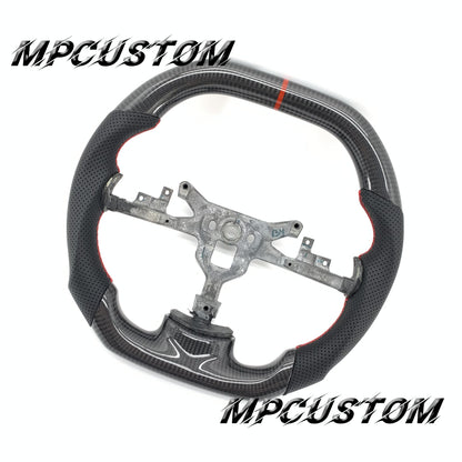 Mpcustom for Chevrolet Corvette C6 ZR1 Z06 carbon fiber steering wheel perforated leather