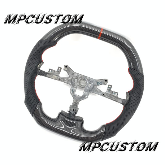 Mpcustom for Chevrolet Corvette C6 ZR1 Z06 carbon fiber steering wheel perforated leather