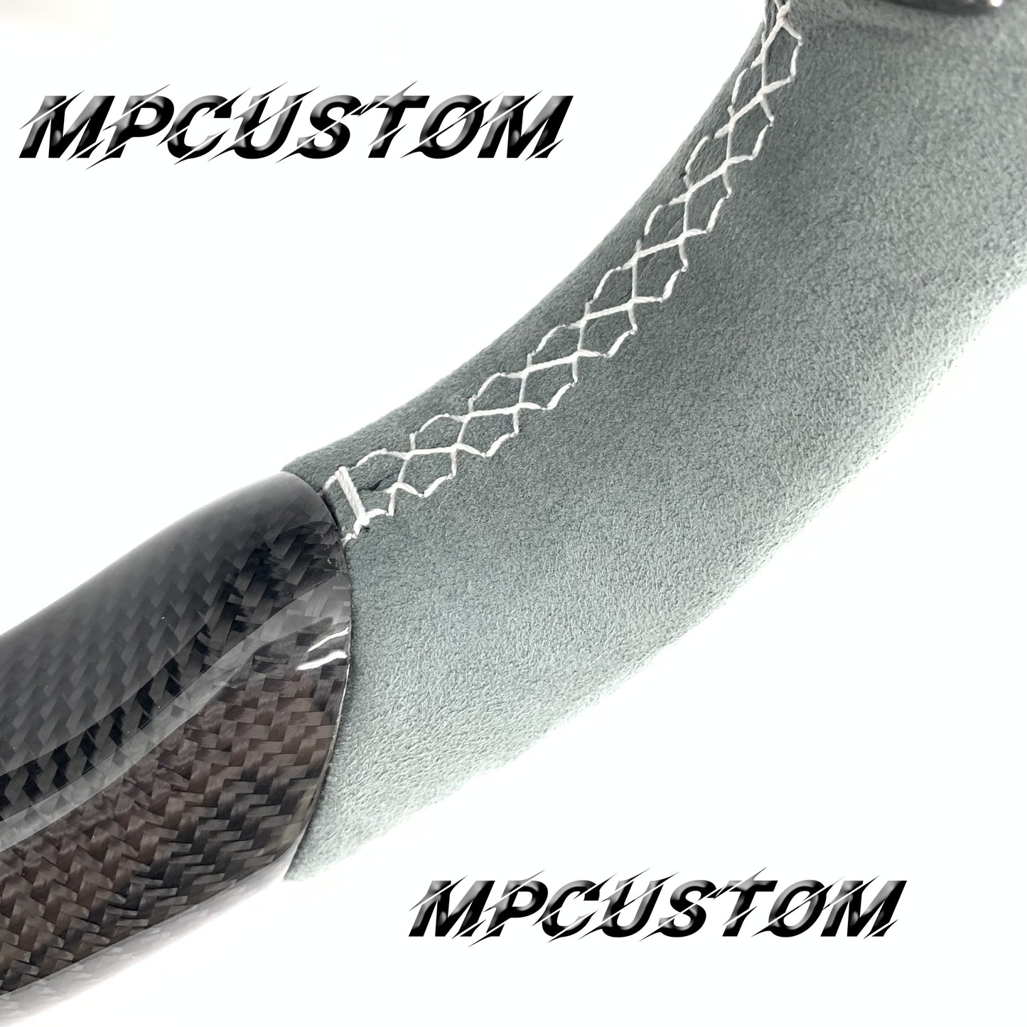 Mpcustom for Mercedes Benz c63 AMG carbon fiber steering wheel gloss and flat bottom