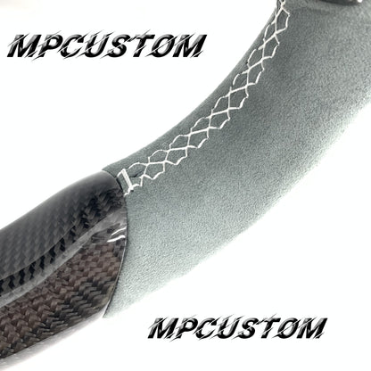 Mpcustom for Mercedes Benz c63 AMG carbon fiber steering wheel gloss and flat bottom