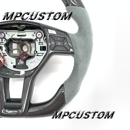 Mpcustom for Mercedes Benz c63 AMG carbon fiber steering wheel gloss