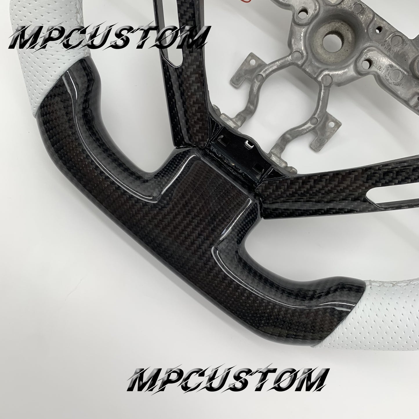 Mpcustom for Infiniti G37 2007-2015 carbon fiber steering wheel gloss and led