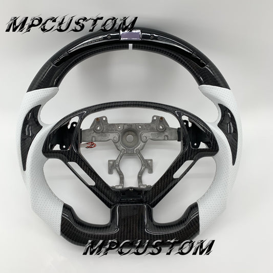 Mpcustom for Infiniti G37 2007-2015 carbon fiber steering wheel gloss and led