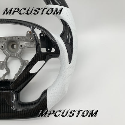 Mpcustom for Infiniti G37 2007-2015 carbon fiber steering wheel gloss and led