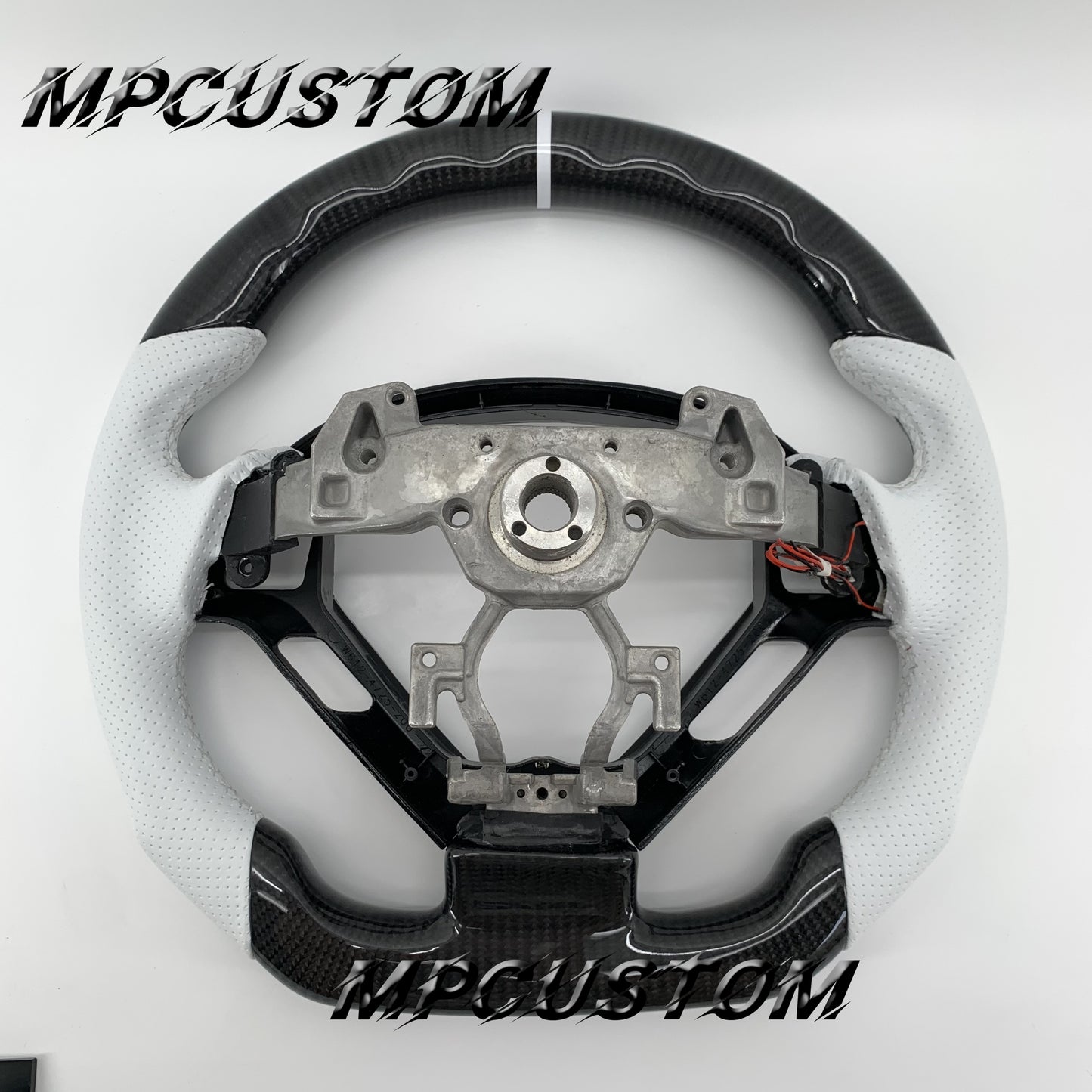 Mpcustom for Infiniti G37 2007-2015 carbon fiber steering wheel gloss and led