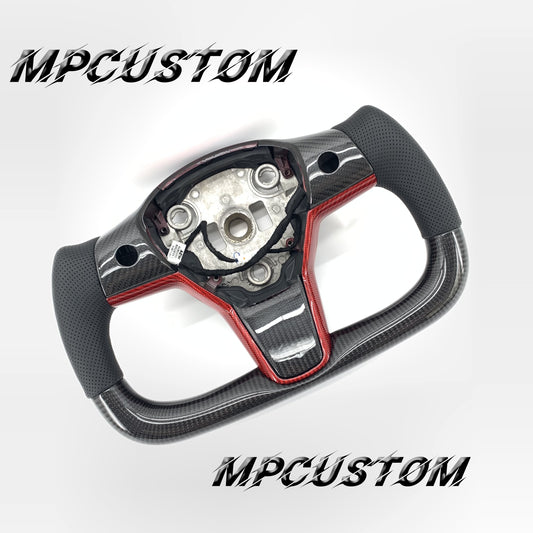 Mpcustom for Tesla model 3 Y carbon fiber steering wheel