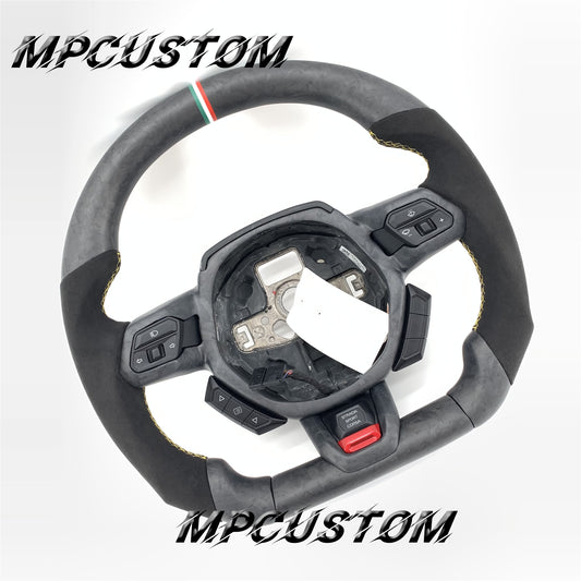 Mpcustom for Lamborghini Huracan 2014-2021 carbon fiber steering wheel Alcantara