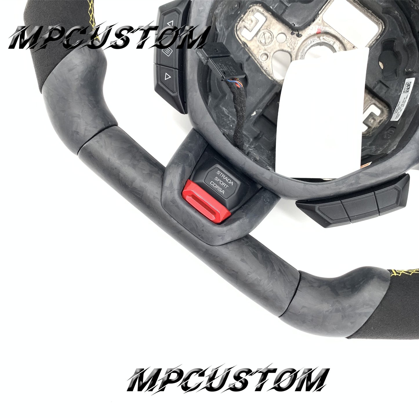 Mpcustom for Lamborghini Huracan 2014-2021 carbon fiber steering wheel round top