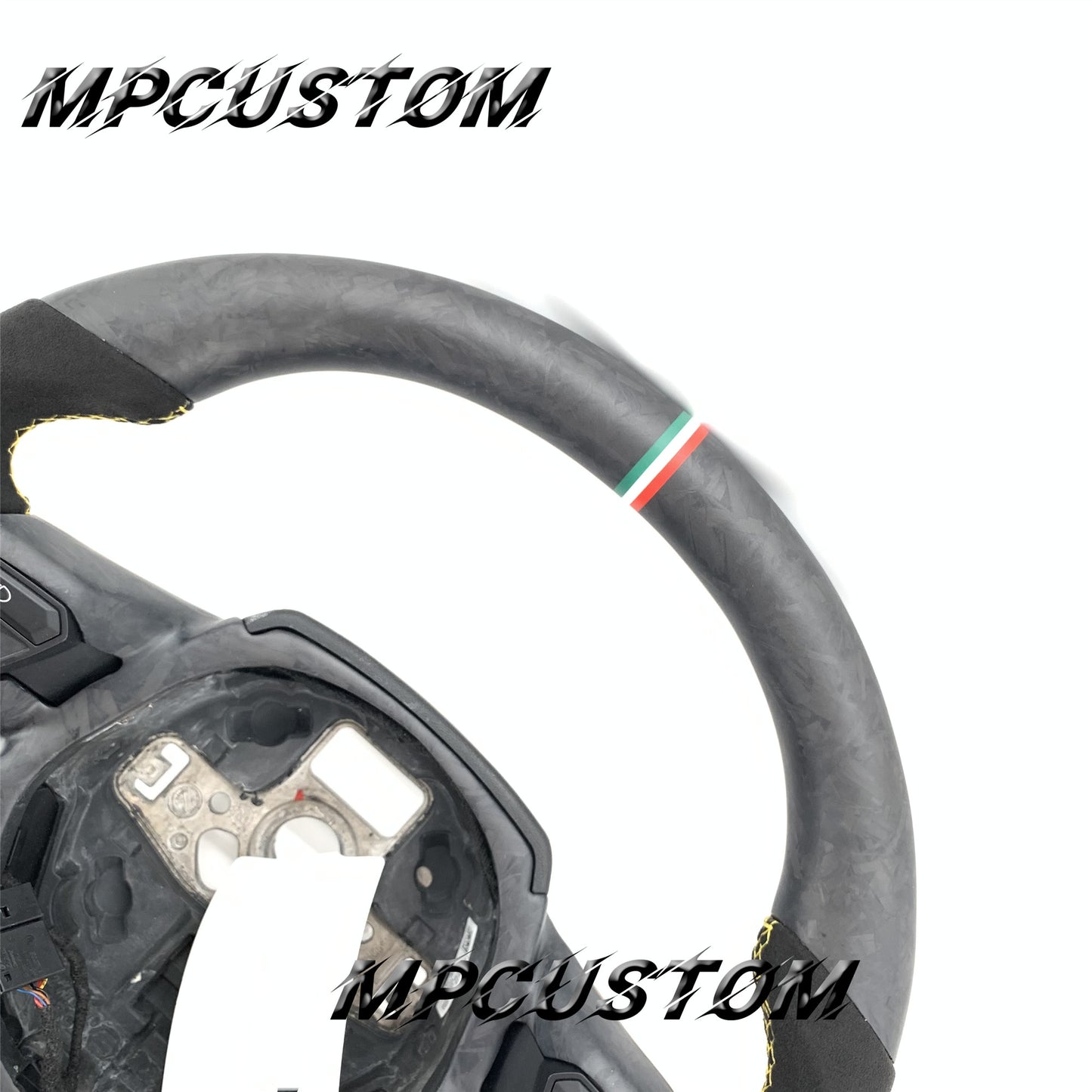 Mpcustom for Lamborghini Huracan 2014-2021 carbon fiber steering wheel round top