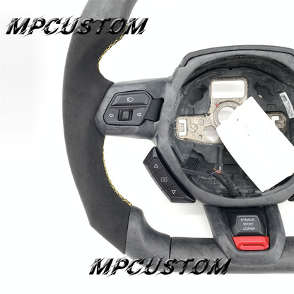 Mpcustom for Lamborghini Huracan 2014-2021 carbon fiber steering wheel round top