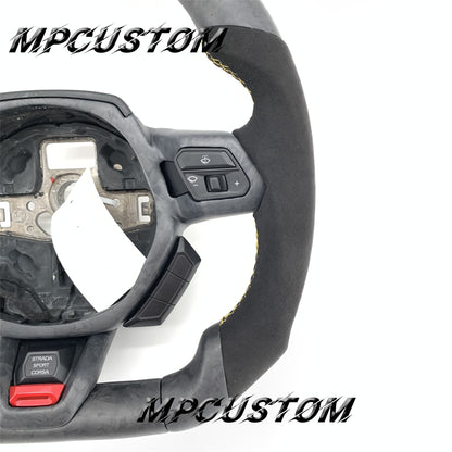 Mpcustom for Lamborghini Huracan 2014-2021 carbon fiber steering wheel Alcantara