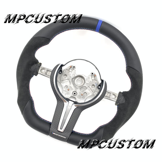 Mpcustom for BMW 4 series F32/F33/F36 carbon fiber steering wheel blue stripe line