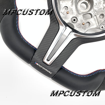 Mpcustom for BMW 4 series F32/F33/F36 carbon fiber steering wheel blue stripe line