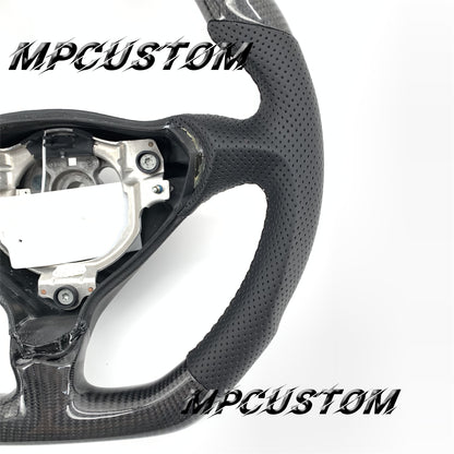 Mpcustom for Porsche 996 carbon fiber steering wheel gloss and round top