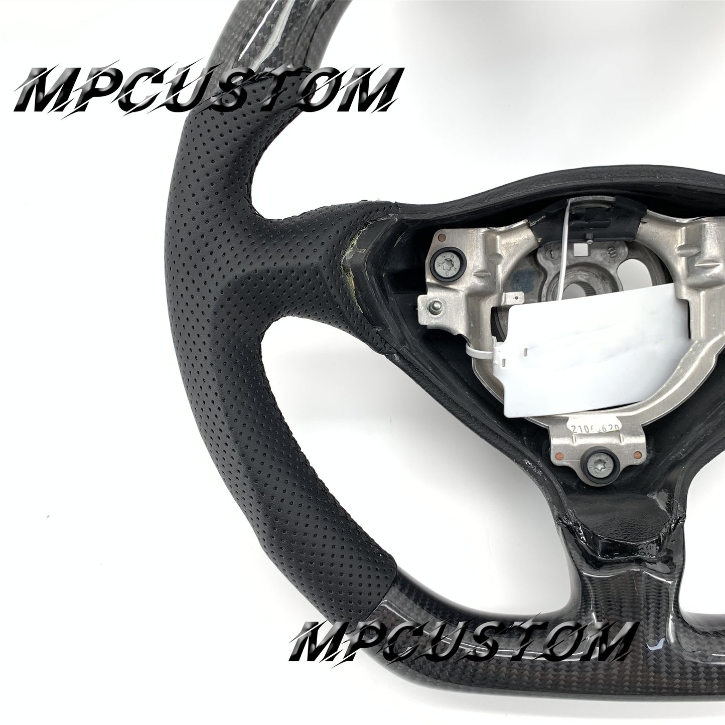 Mpcustom for Porsche 996 carbon fiber steering wheel red stripe line