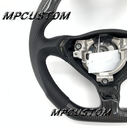Mpcustom for Porsche 996 carbon fiber steering wheel gloss and round top
