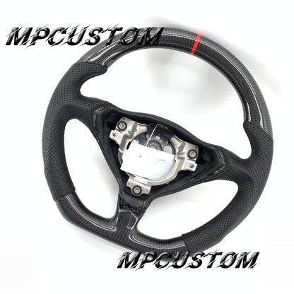 Mpcustom for Porsche 996 carbon fiber steering wheel red stripe line and round top