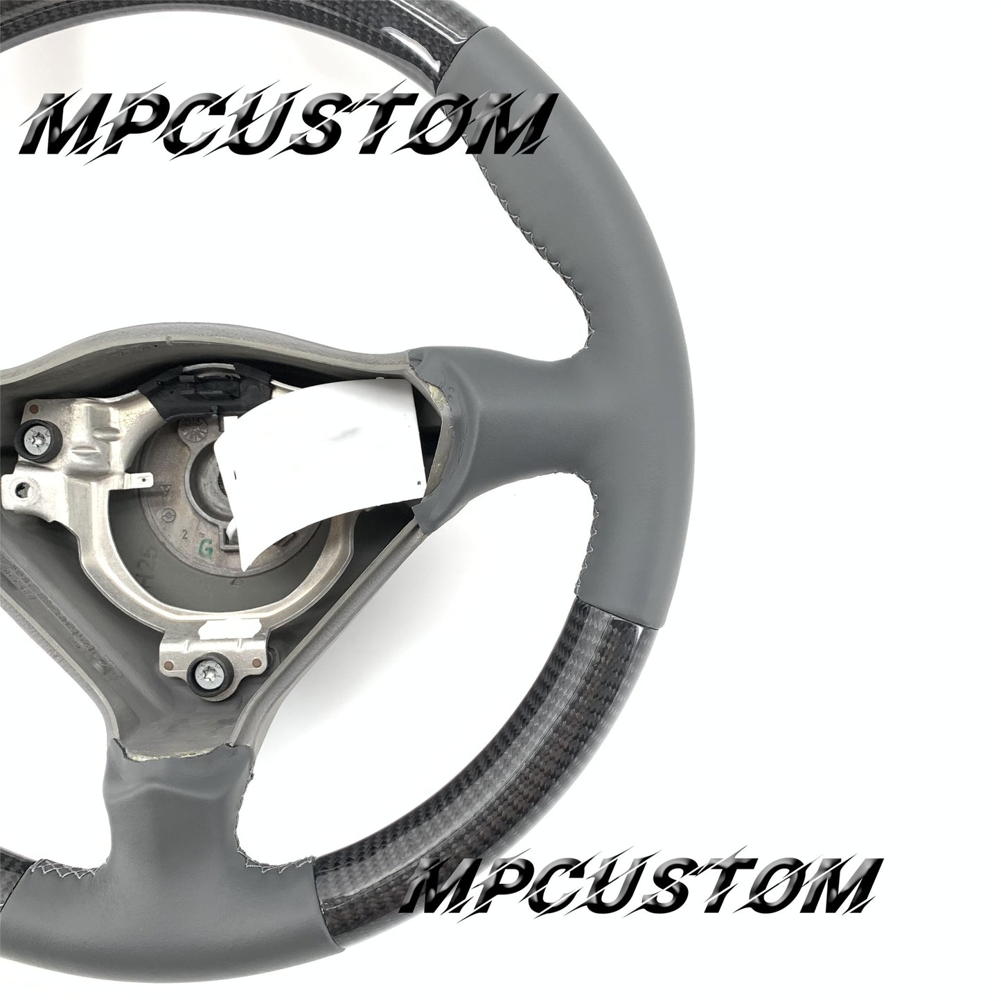 Mpcustom for Porsche 996 carbon fiber steering wheel gray smooth