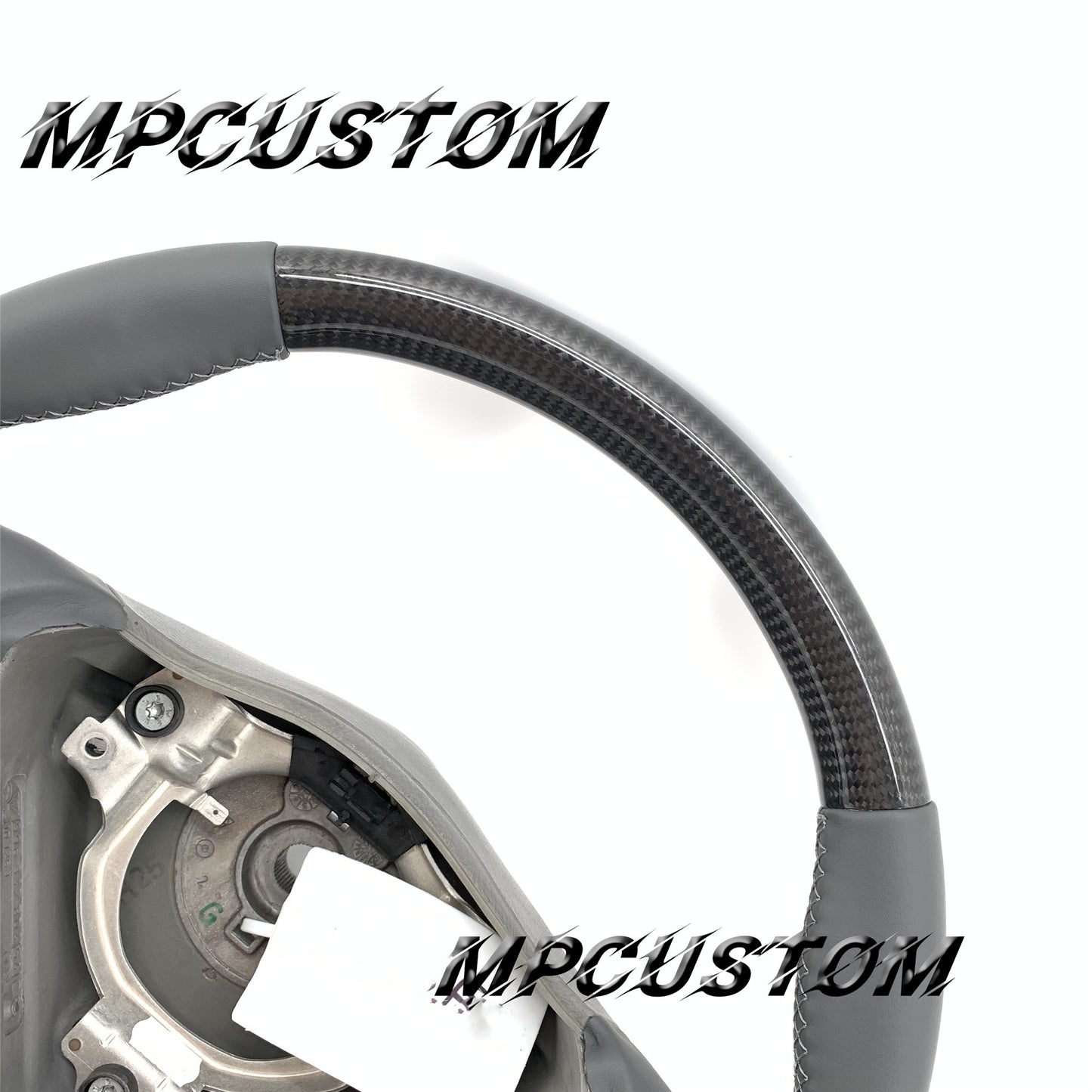 Mpcustom for Porsche 996 carbon fiber steering wheel gray smooth