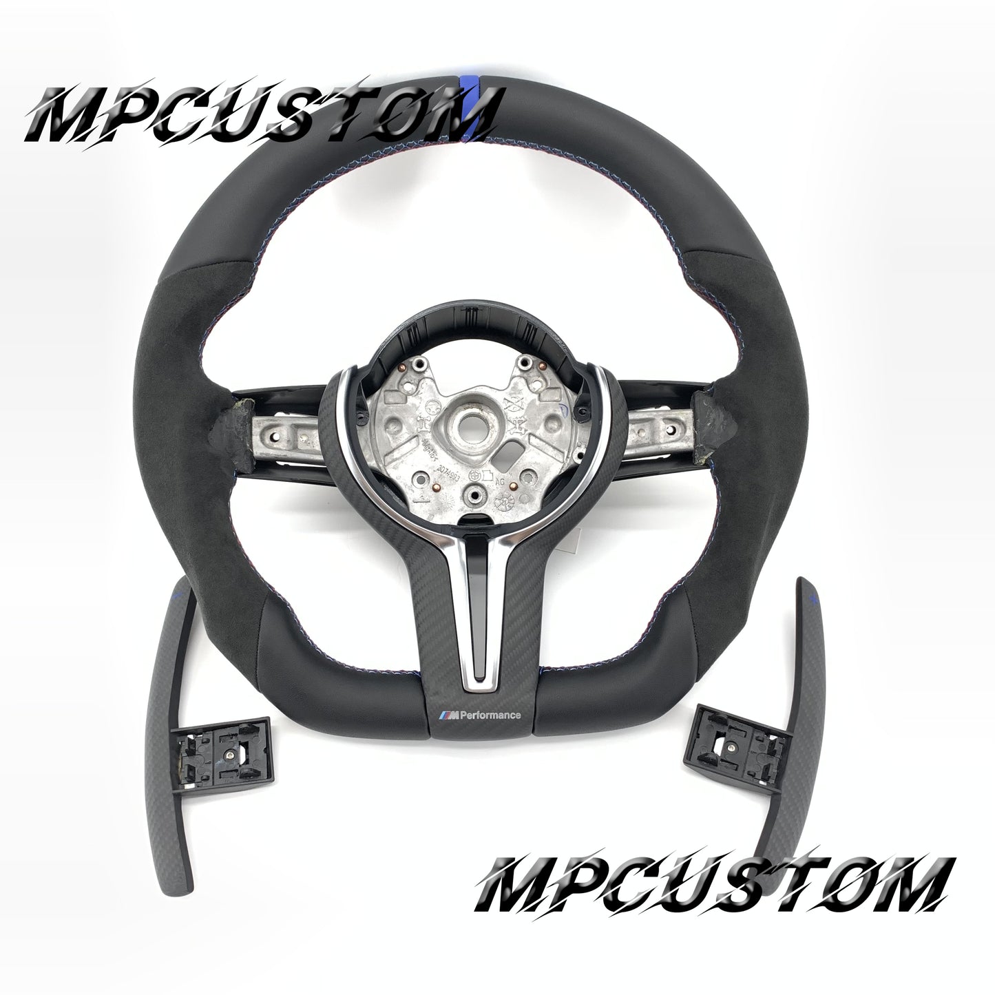Mpcustom for BMW 2 series F22/F23/F44/F45 carbon fiber steering wheel blue stripe line